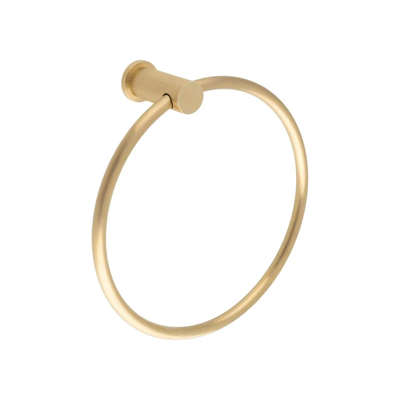 Brunel Reeded | Handduksring i Borstad Mässing med Lack