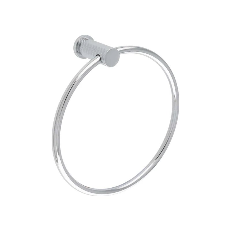 Brunel Reeded | Handduksring i Blank Krom