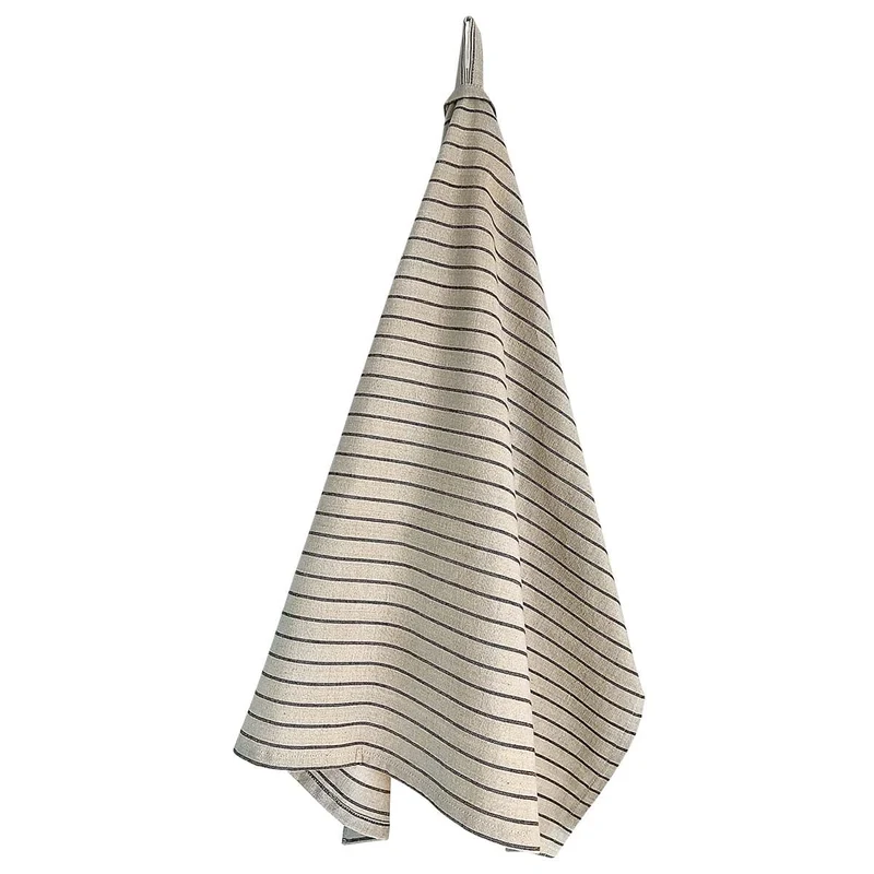 Pure | Kökshandduk i Beige / Brun Stribet