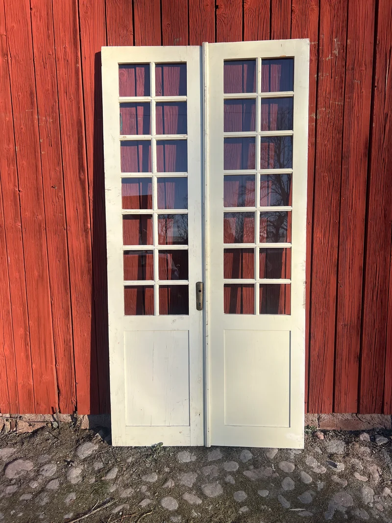 Spröjsad Pardörr 115x234