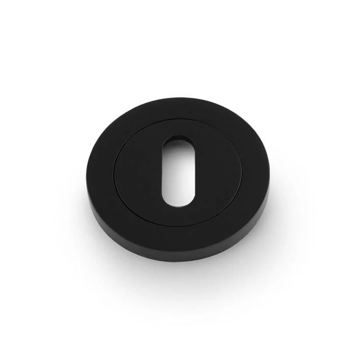 AW Oval | Nyckelskylt i Svart (1 Sæt)