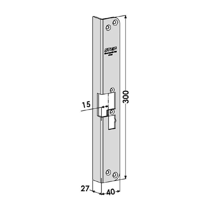 Monteringsstolpe ST4058 plan höger