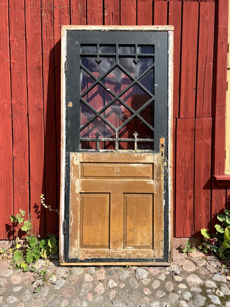 Glasad dörr med karm 99x207