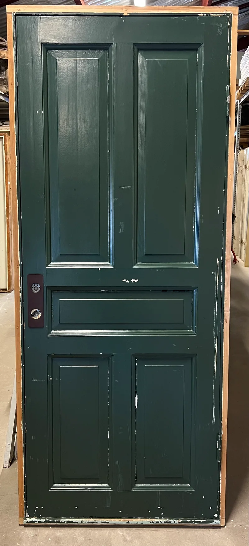 Spegeldörr med karm 90x215,5 5-sp