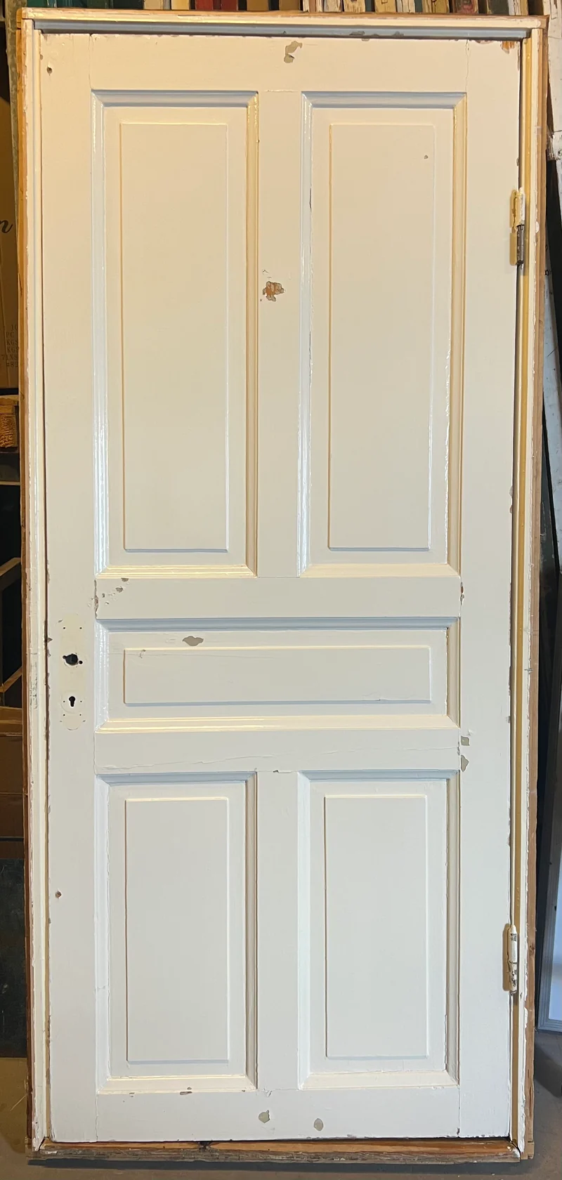 Spegeldörr med karm 98x218 5-sp