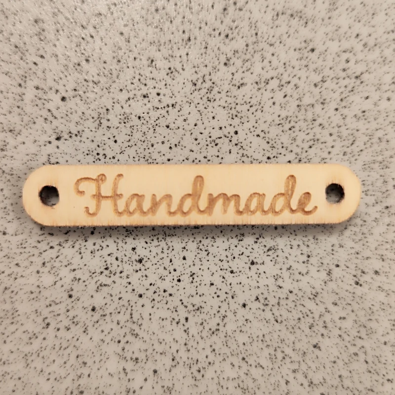 Wooden tags Handmade Skrivstil