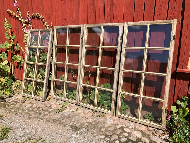 4 kopplade fönsterbågar 65x133