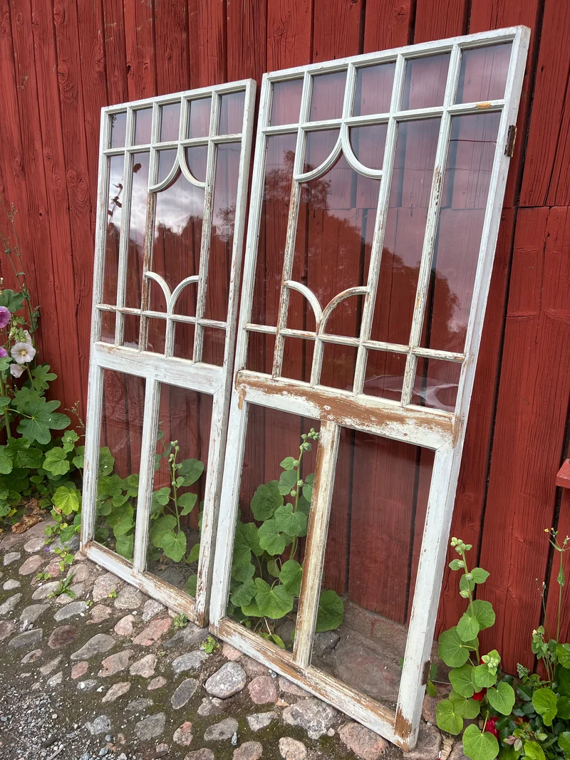 1 par spröjsade fönsterbågar 71x169cm