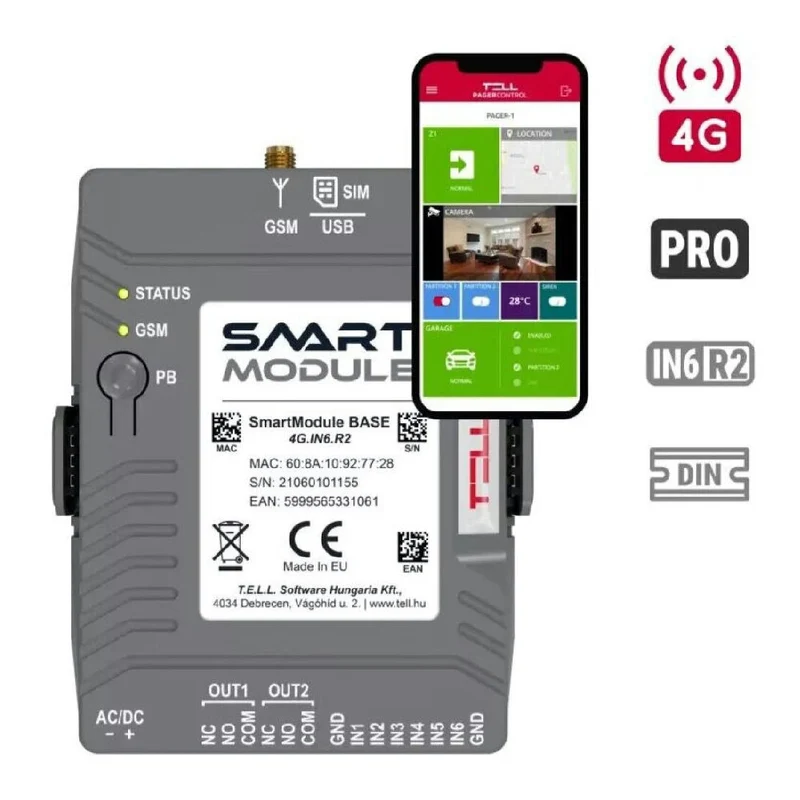 Larmsändare/Smartmodul 4G & fjärrstyrning app