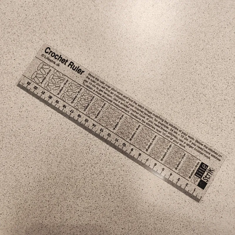 Crochet ruler
