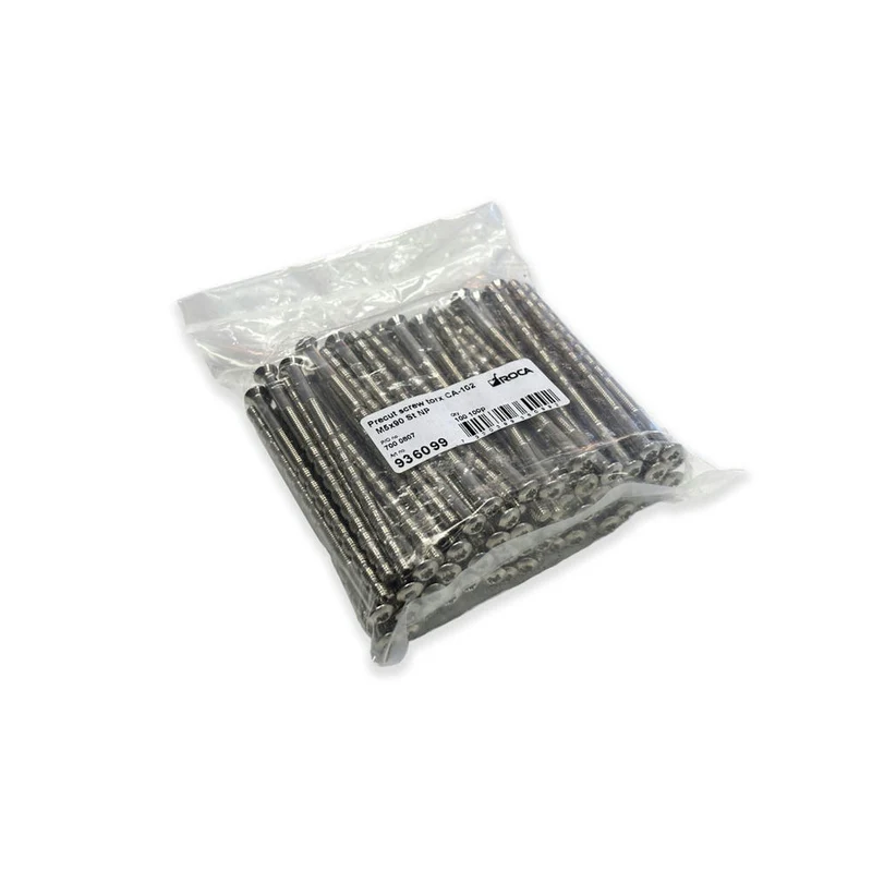 Vredskruv M5 90mm midjor nickel 100-pack