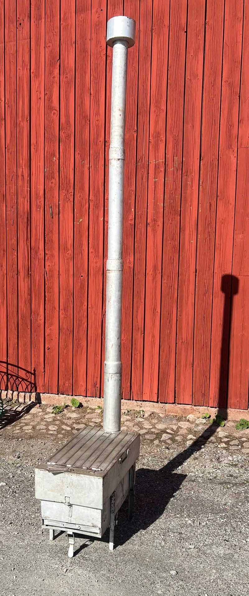 Tältkamin från försvaret