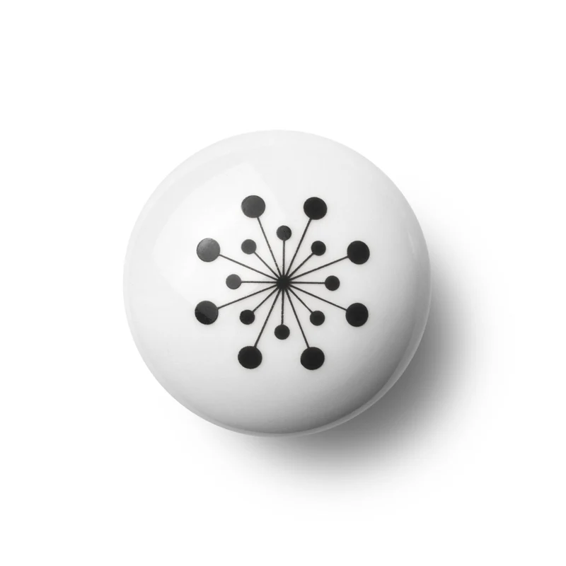 Flower Black | Krok i Svart Porslin