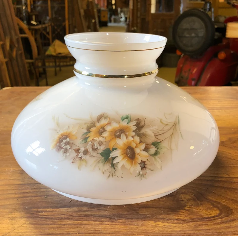 Blommig glaskupa