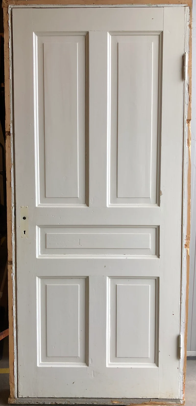 Spegeldörr med karm 98x216 5-sp