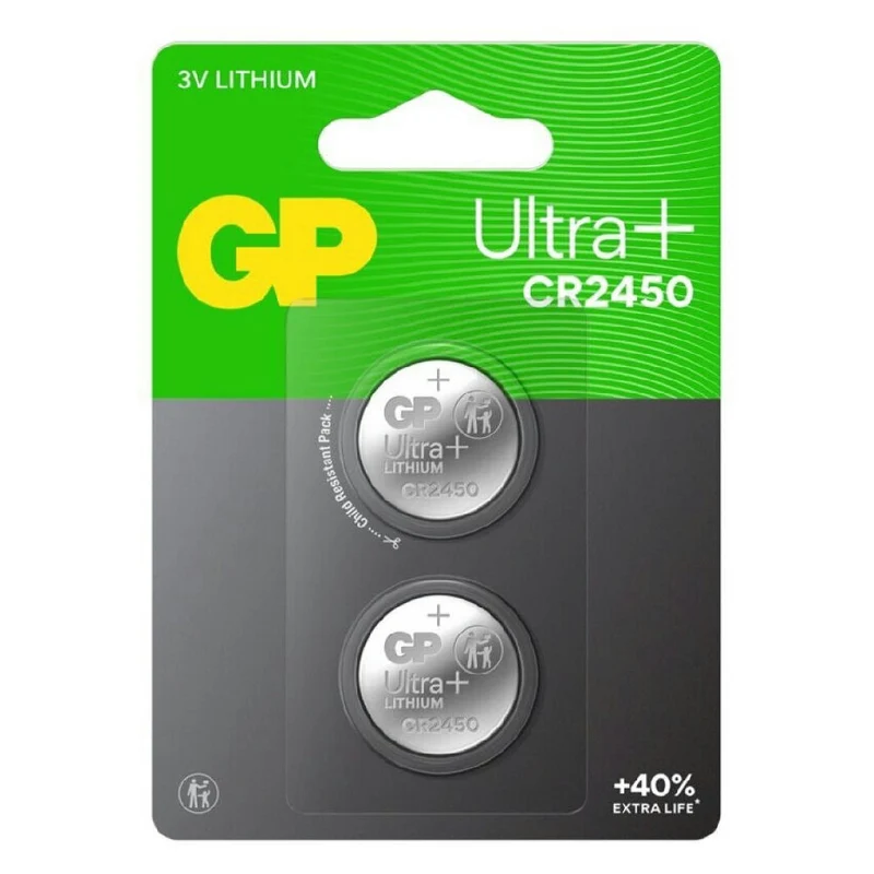 Batteri CR2450 Litium 2-pack