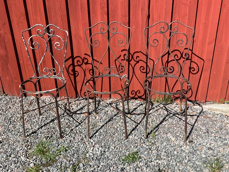 Trädgårdsstolar 3 st
