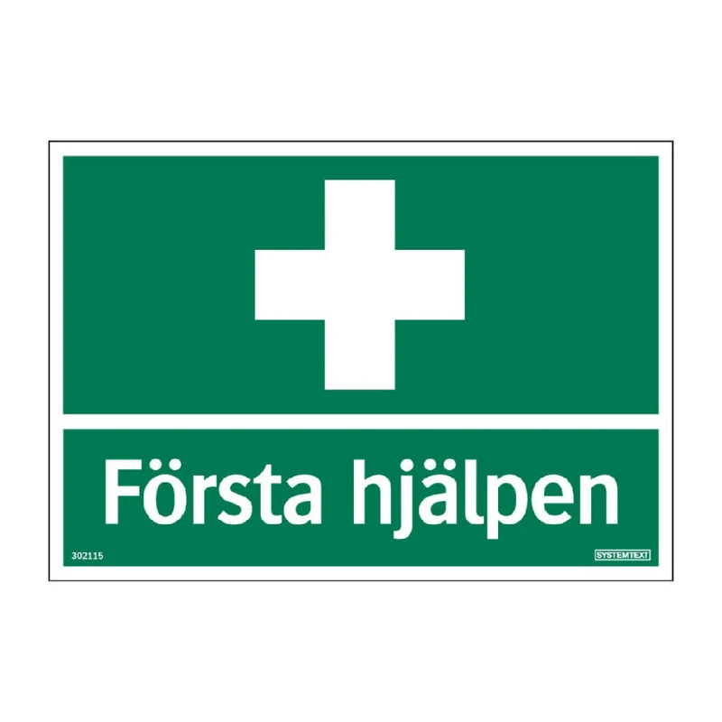 Skylt Första hjälpen 210x148 mm