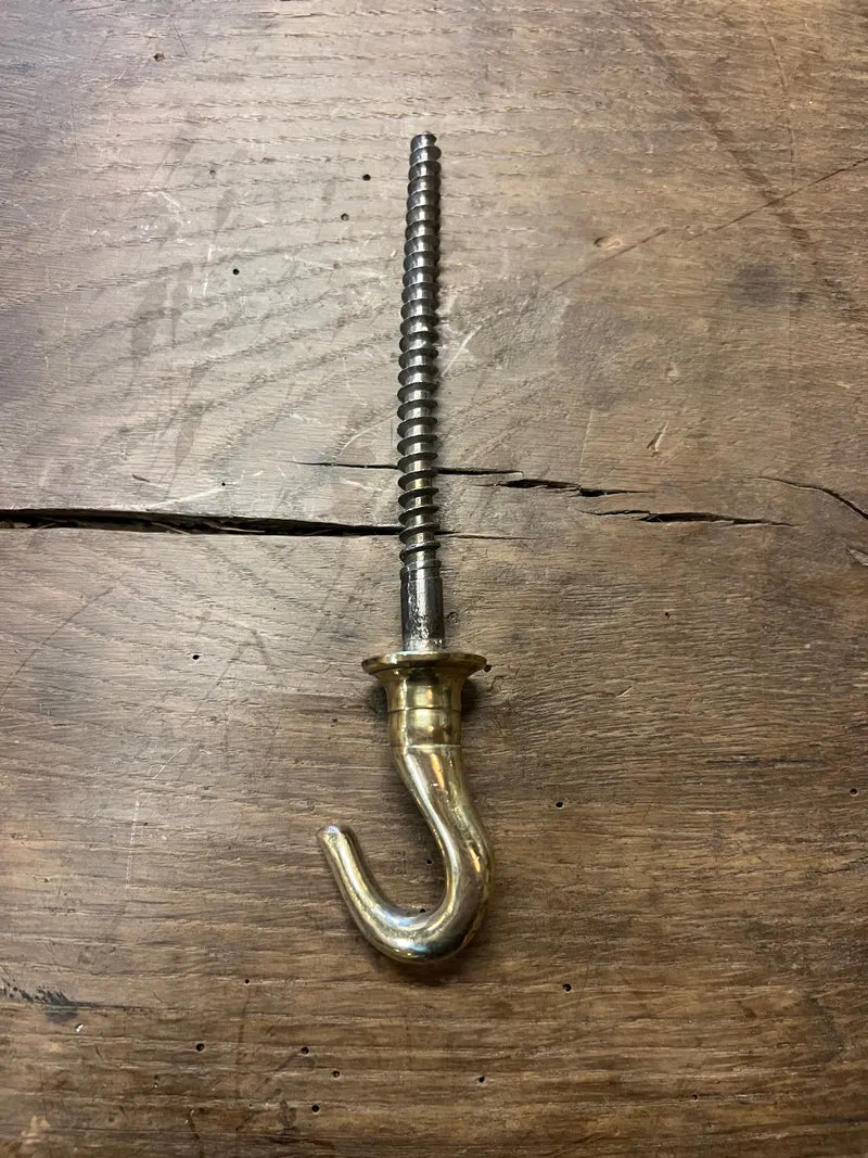Takkrok mässing 17 cm