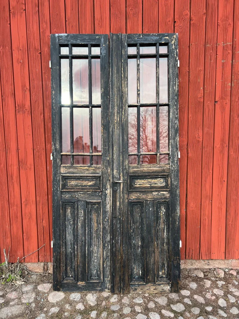 Spröjsad Pardörr 122x246
