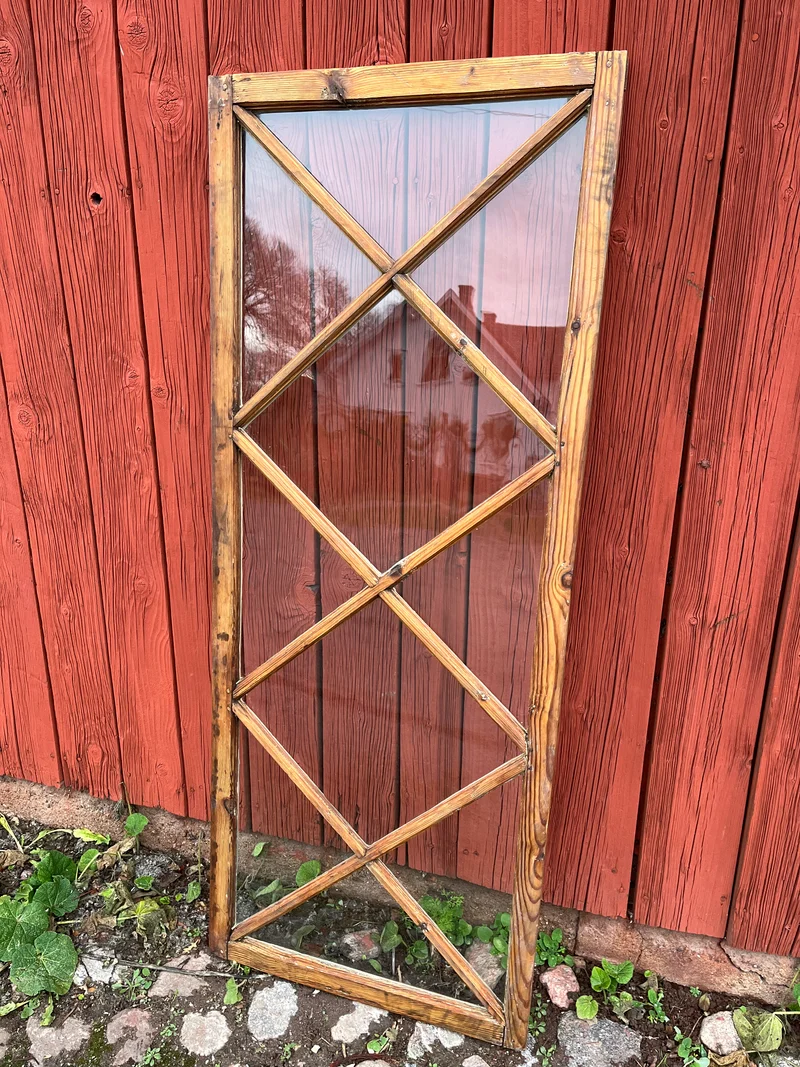 Fönsterbåge med krysspröjs 58,5x147,5