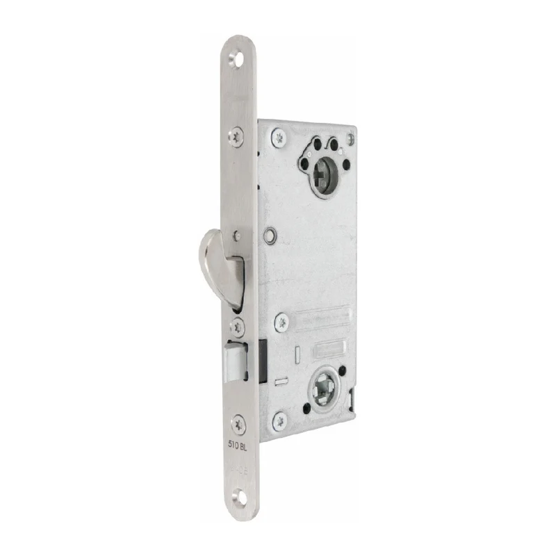 Låshus 510-50 BL höger – Rostfri, Klass 5, 50 mm