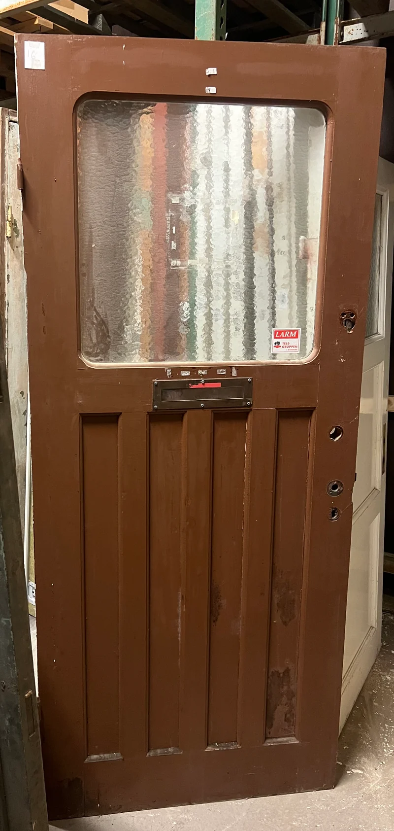 Dörrblad med glas 90x208,5