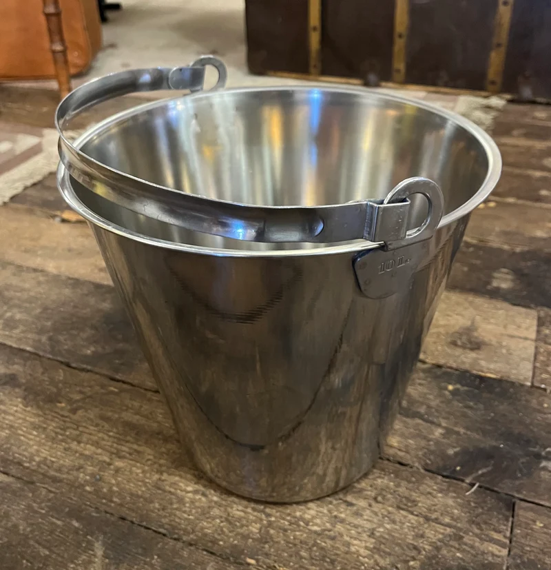 Rostfri hink 10 L