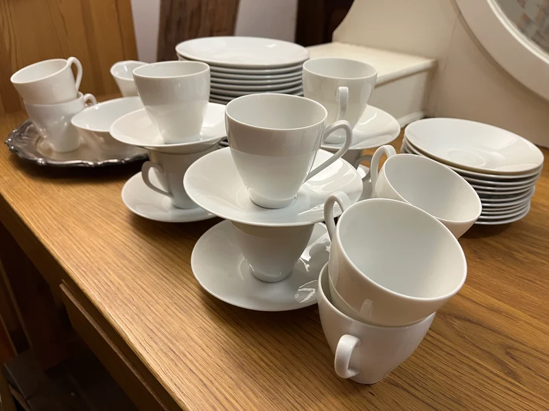 Kaffeservis Vit