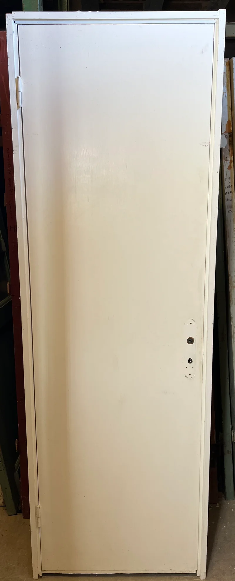 Slät dörr med karm 70x207,5