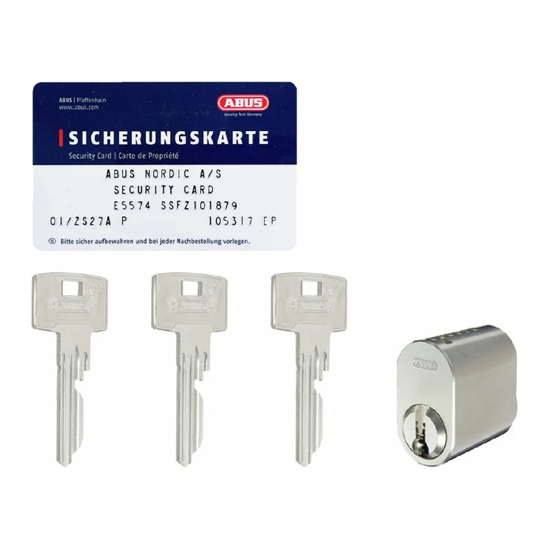 Cylinder oval 1-pack 3 nycklar nickel SSF3
