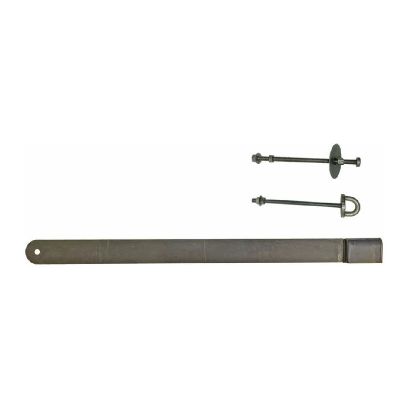 Låsbom 840 mm vänster krom