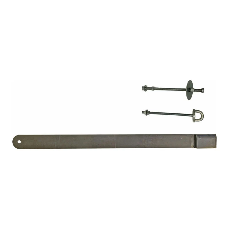 Låsbom 1100mm vänster krom
