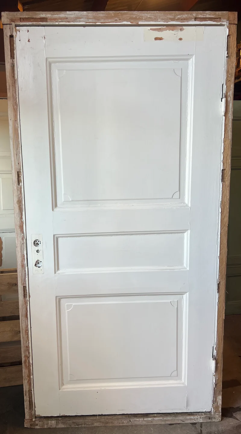 Spegeldörr med karm 114x222 3-sp