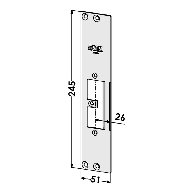 Monteringsstolpe ST9505V plan