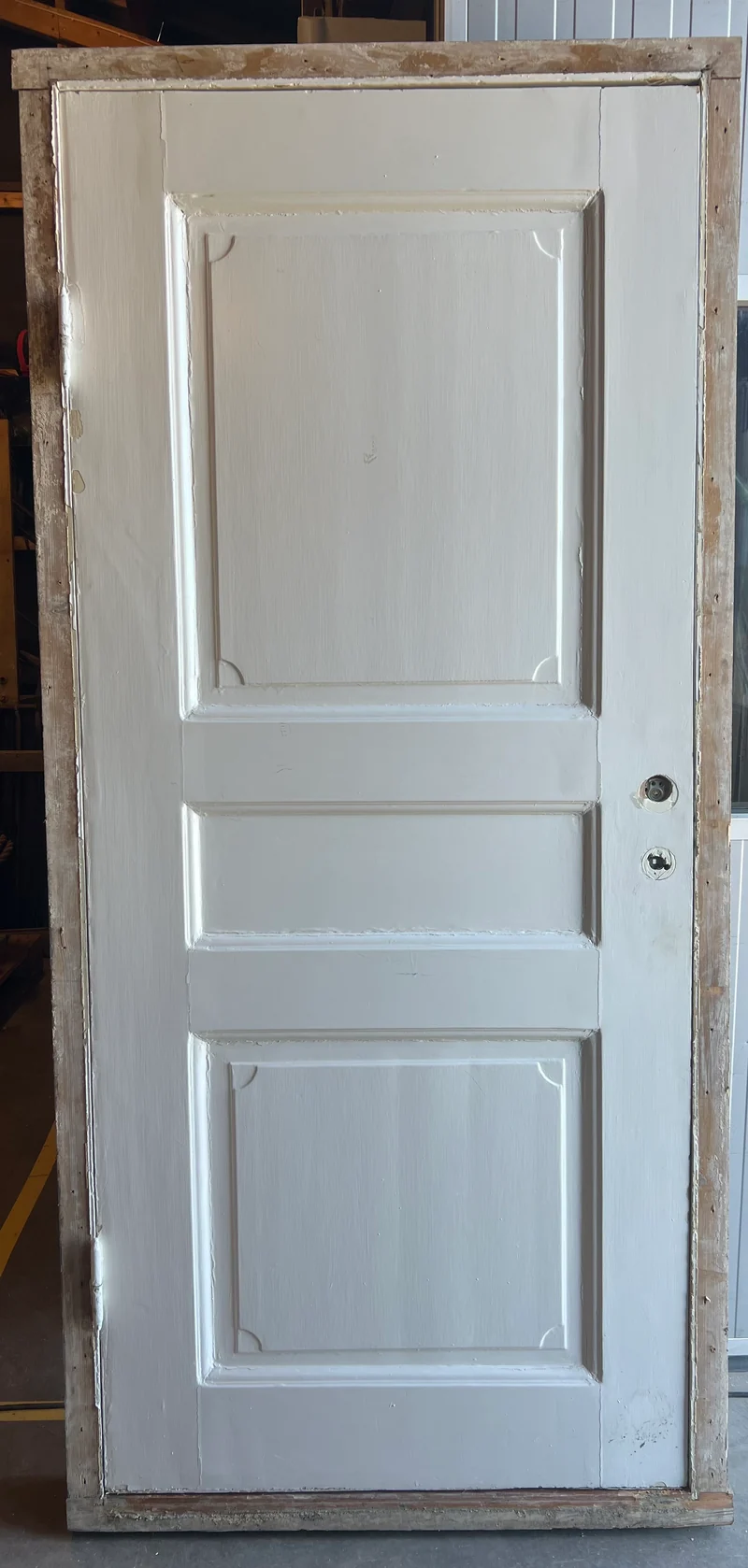 Spegeldörr med karm 103x222 3-sp