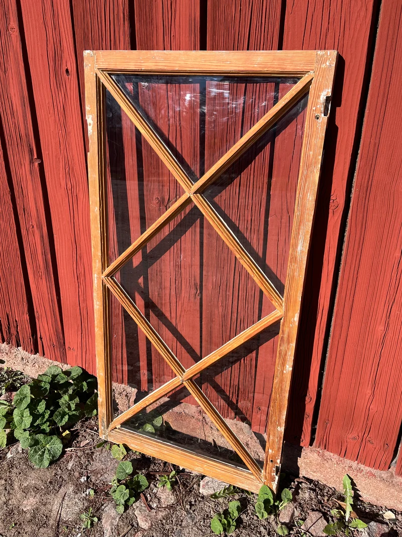 Fönsterbåge med krysspröjs 51,5x99,5