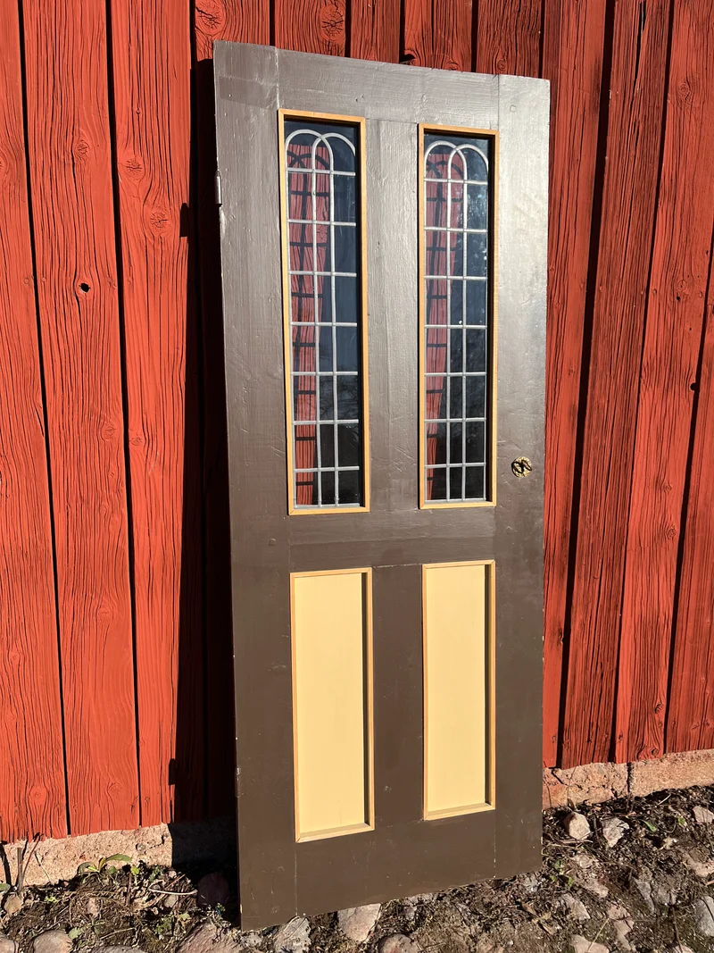 Glasad spegeldörr 69x175