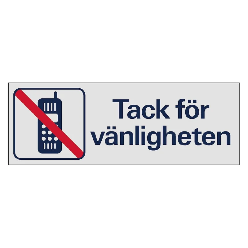 Skylt Tack För Vänligheten Aluminium