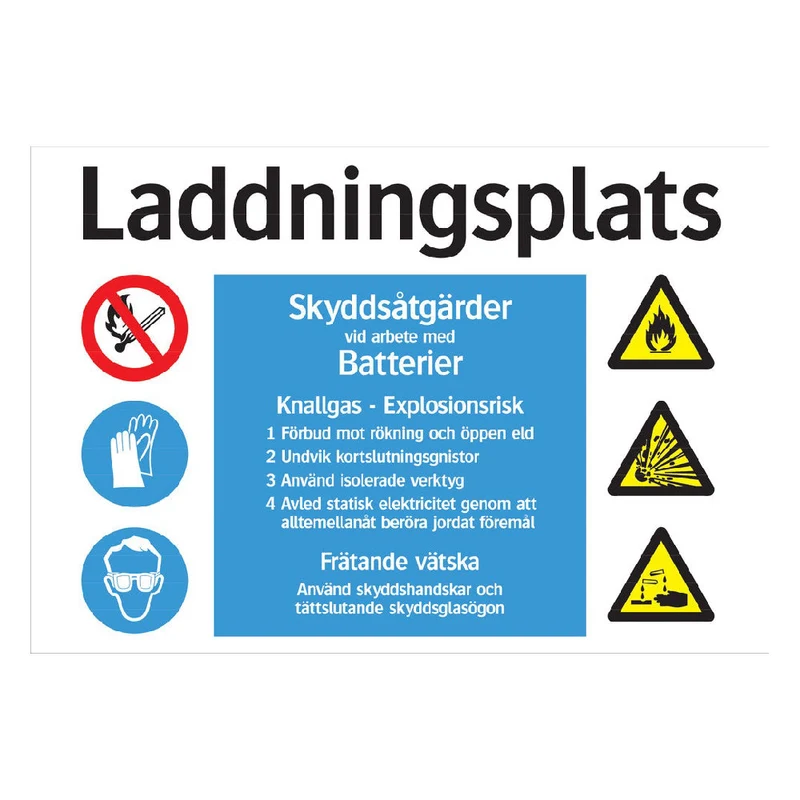 Skylt Laddningsplats