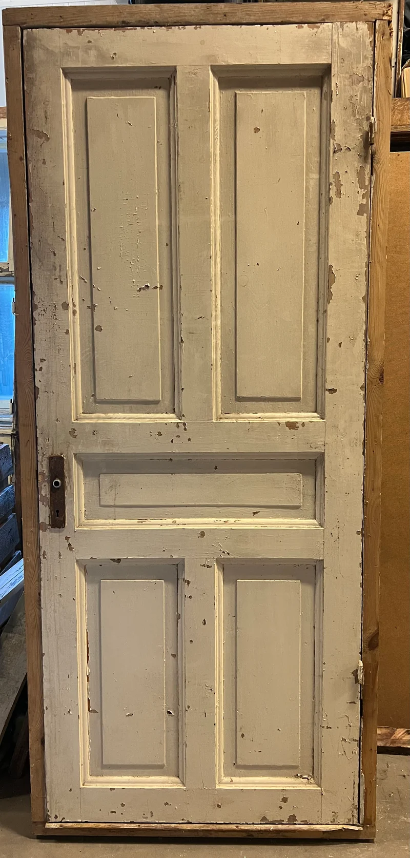 Spegeldörr i karm 93x212 5-sp