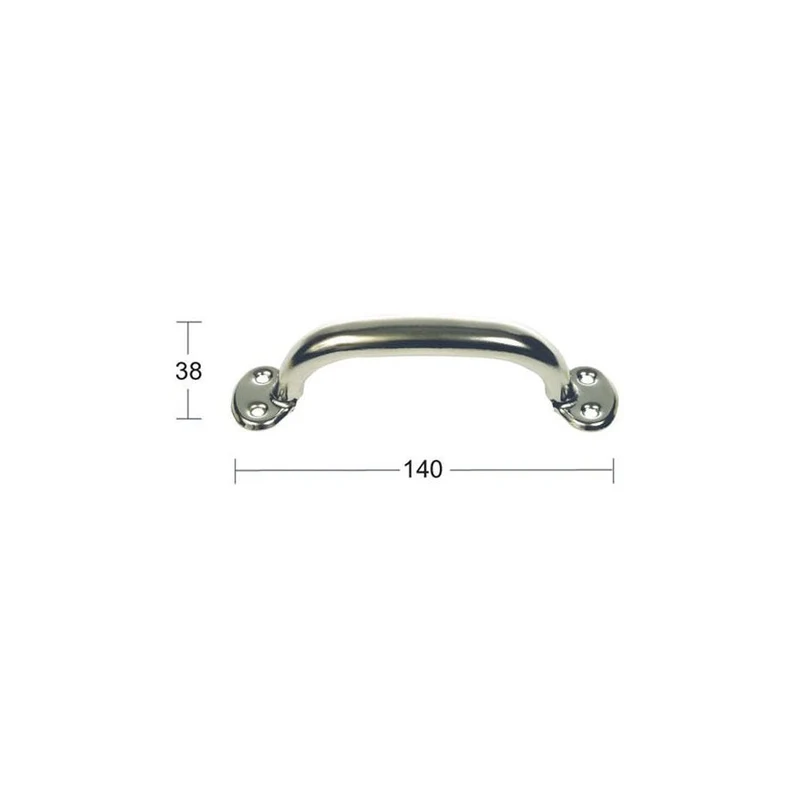 Lådhandtag 1405 140mm st nickel SB