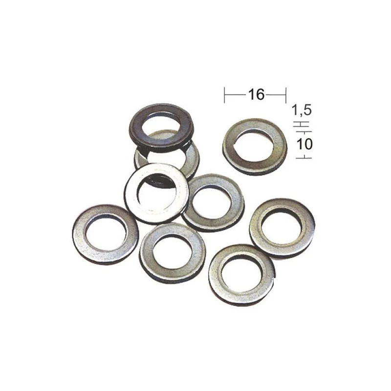 Slitring 250 10x16x1,5mm galv 10st SB