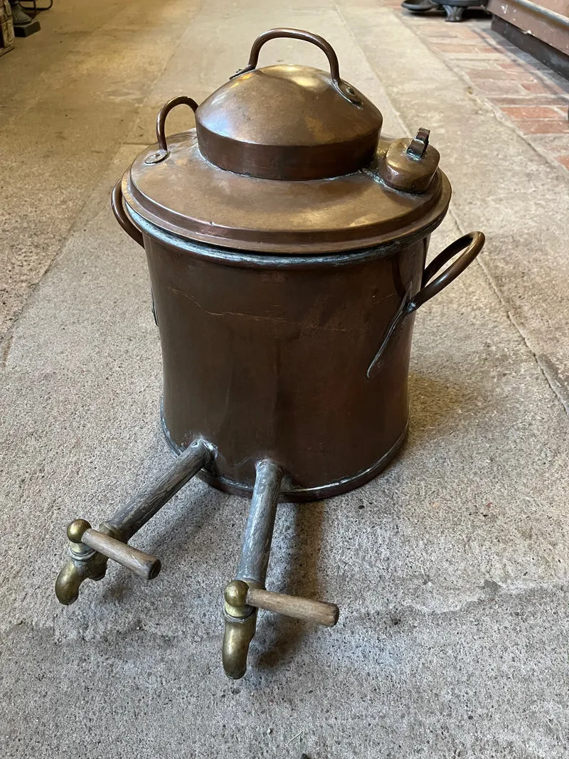 Tvådelad Kopparbehållare