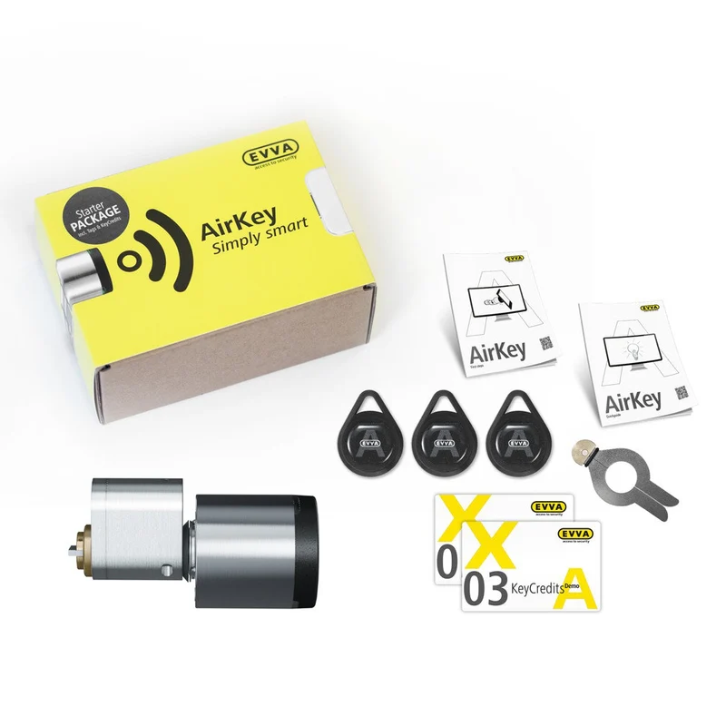 Startpaket AirKey ovalcylinder utsida nickel