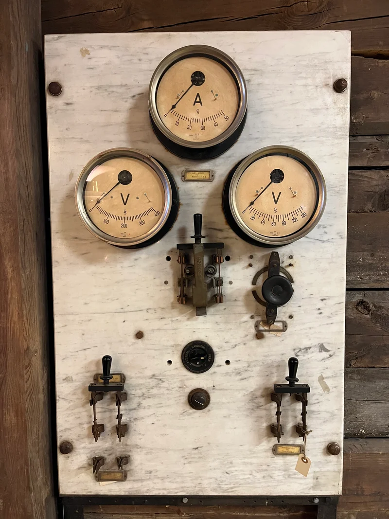 Mätartavla elektricitet i marmor