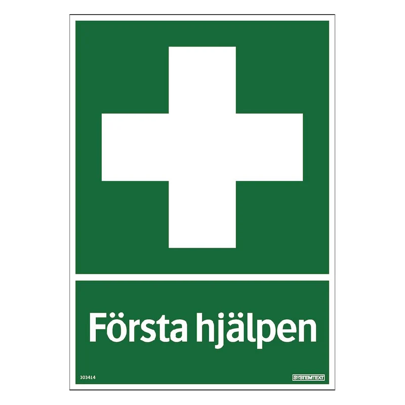 Skylt Första hjälpen
