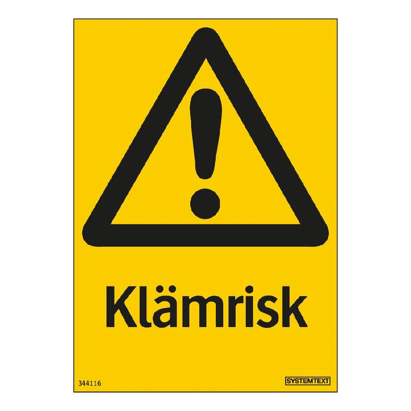 Dekal Klämrisk A6 självhäftande