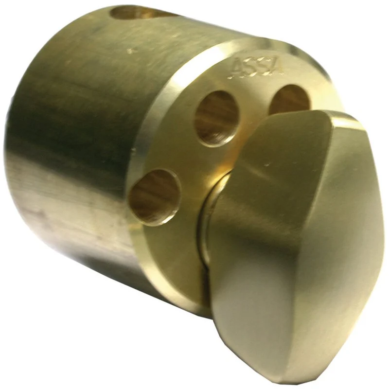 Vredcylinder 13 rund mattmässing