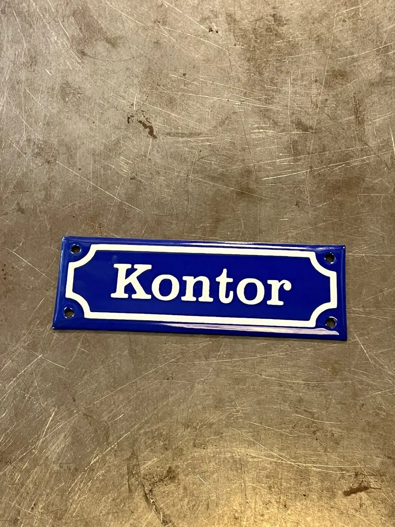 Emaljskylt Kontor